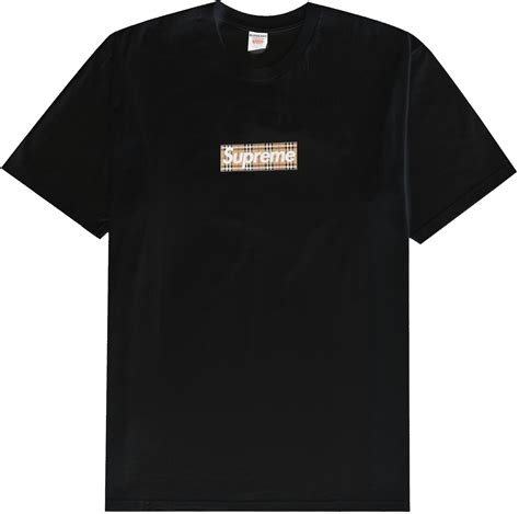 supreme burberry box logo tee|Buy Supreme x Burberry Box Logo Tee 'Black'.